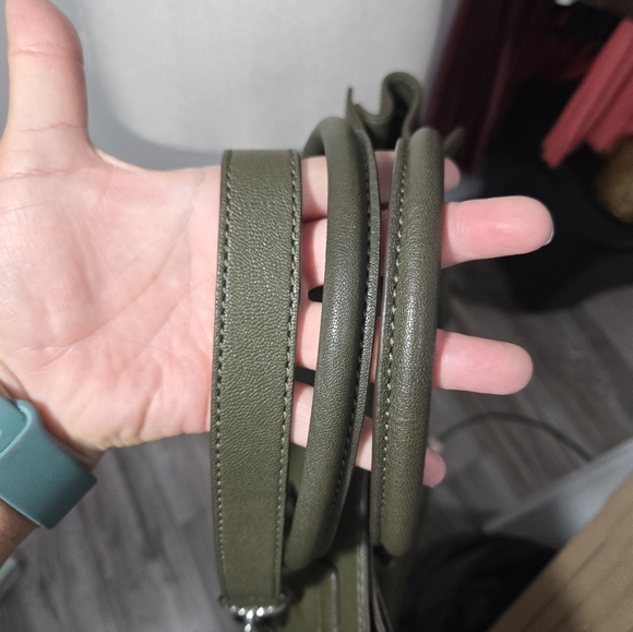 MICHAEL KORS HAMILTON LARGE MANDARIN OLIVE GREEN SAFFIANO LEATHER TOTE BAG NEW - Picture 11 of 15